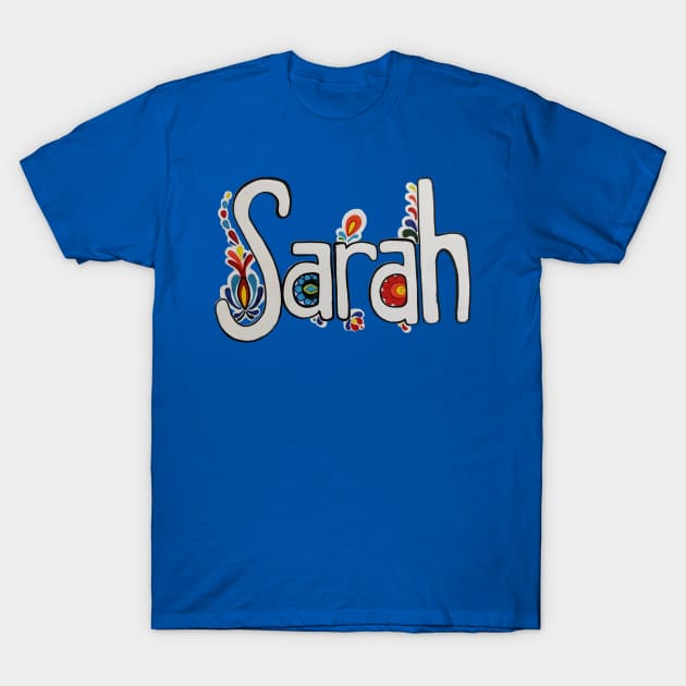 Sarah Decorated T-Shirt by sarahkathart90